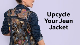 Upcycled Jean Jacket with Marcy Harriell [upl. by Analaj]