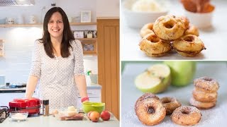 Making mini donuts in a donut maker machine Two recipes for sweet and savoury [upl. by Nibbor]