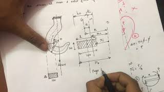 Curved Beams Design of Machine Elements Tamil [upl. by Bohaty]