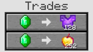 Minecraft But Villagers Trade OP Items [upl. by Niemad]