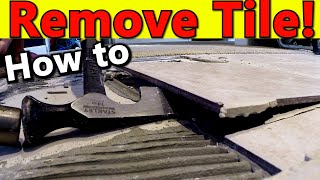 How To Remove Tile  Crucial ADVICE for Removing Ceramic Tile Floor [upl. by Rodgers]