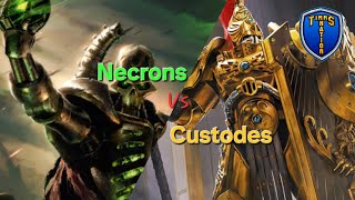 Warhammer Wednesday Necrons Vs Custodes [upl. by Damaris]