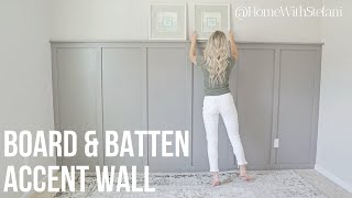 Board and Batten With Textured Walls  HomeWithStefani [upl. by Happy781]