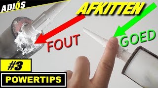 AFKITTEN TIPS  overtollige kit verwijderen  powertips 3 [upl. by Yrrot129]