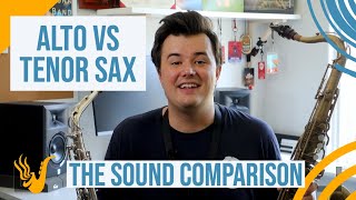 Alto vs Tenor Saxophone The Sound Comparison [upl. by Atikcir]