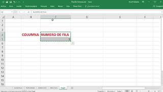 Función FILA en Excel [upl. by Vivien]