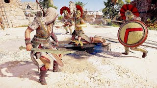 Assassins Creed Odyssey Brutal Hunter Combat amp Legendary Dagger Kills [upl. by Verda]