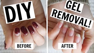 AtHome Gel Manicure Removal  NO FOILS NO DAMAGE [upl. by Gulgee]