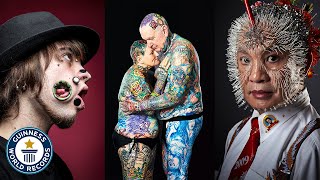 UNBELIEVABLE Body Mods  Guinness World Records [upl. by Yelnet]