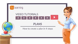 itslearning Tutorial How to create a plan in simple steps 2019 [upl. by Ytsihc]