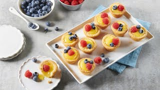 Mini Lemon Fruit Tarts  Pillsbury Recipe [upl. by Corinne]