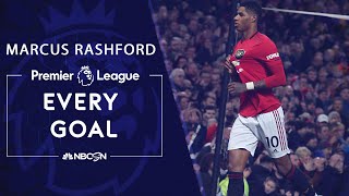 Every Marcus Rashford goal in the 201920 season  Premier League  NBC Sports [upl. by Danais]