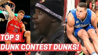 Top 3 Dunks From Every NBA Slam Dunk Contest 20112021 [upl. by Alfred]