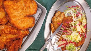 How To Make Chicken Schnitzel By Rachael [upl. by Neelak]