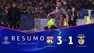 HIGHLIGHTS Lyon 31 SL Benfica [upl. by Yttap]