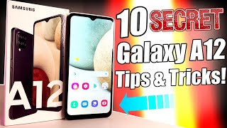 10 SECRET Samsung Galaxy A12 Features You Must Know [upl. by Eycats278]