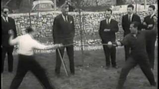 1958 Epee Duel Lifar vs Cuevas [upl. by Dev990]