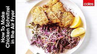 How to Make Chicken Schnitzel in the Air Fryer [upl. by Ettennal]