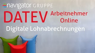 navigator NEWS  DATEV Arbeitnehmer Online  Digitale Lohnabrechnungen [upl. by Anirtik]