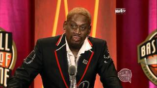 Dennis Rodmans Basketball Hall of Fame Enshrinement Speech [upl. by Kama]