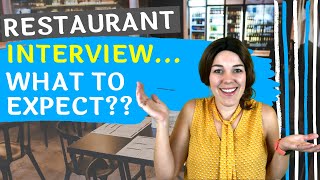 Waiter Interview What To Expect In Your Restaurant Interview  Restaurant Server Training [upl. by Onyx37]