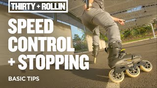 How to Control Speed  Stop on Inline Skates  Inline Skating Tips [upl. by Holms]