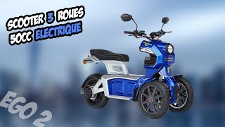 TEST 12  GOOD YEAR EGO 2  Scooter à 3 roues 50cc [upl. by Akeryt]