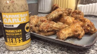 Parmesan Garlic Wings Using Buffalo Wild Wings Sauce [upl. by Gwenneth]