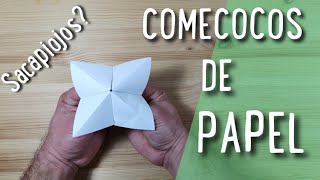 COMO HACER UN COMECOCOS SACAPIOJOS DE PAPEL [upl. by Lole]