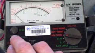 quotMeggerquot highvoltage insulation tester [upl. by Shirlee]