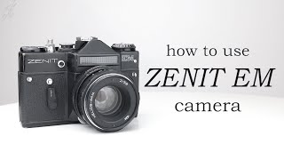 Zenit EM amp Helios 44M lens How to use  Video manual [upl. by Lemrac460]