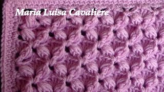 Punto fiocchetti alluncinetto tutorial [upl. by Elahcar]