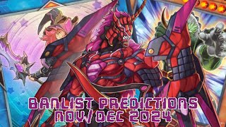 YuGiOh Banlist Predictions December 2024 [upl. by Aneladgam]