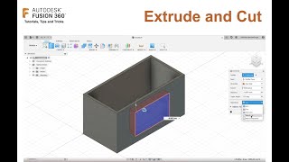 Fusion 360  Cutting a hole [upl. by Eb]