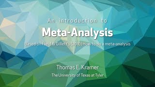 Conducting a MetaAnalysis [upl. by Gitel]