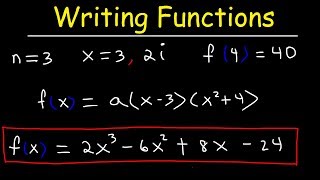 Writing Polynomial Functions With Given Zeros  Precalculus [upl. by Isa]