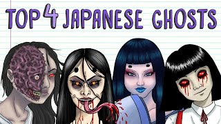 TOP 4 SCARY JAPANESE GHOSTS HANAKOSAN NUREONNA OIWA YUKIONNA  Draw My Life [upl. by Styles]