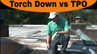 Torch Down versus TPO Roofing  Which is better [upl. by Ayotac]