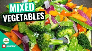 Sauteed Vegetables  Sautéed Mixed Vegetables  How to make Sauteed Vegetables Recipe [upl. by Hakym422]