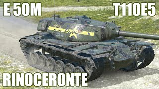 T110E5 E 50M amp Rinoceronte ● WoT Blitz [upl. by Eilssel]