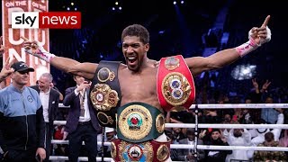 Anthony Joshua beats Andy Ruiz Jr to reclaim world heavyweight titles [upl. by Eessej]