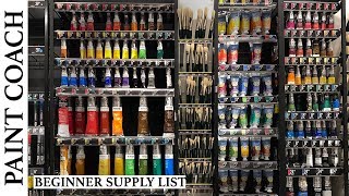 Oil Painting for Beginners  Supply List [upl. by Badr661]