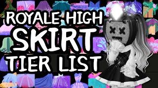 Rating Royale High SKIRTS  RH Tier List [upl. by Eltsirc]