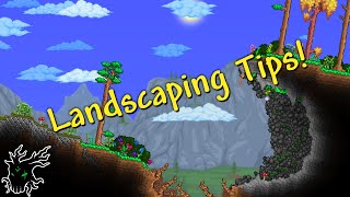 Simple Landscaping Tips Forest  Build Tips  Terraria 14 [upl. by Adali944]