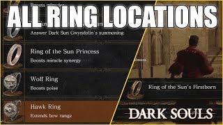 Dark Souls Remastered All Ring Locations Guide [upl. by Hallee]