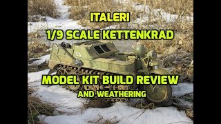 Italeri 19 Kettenkrad SdKfz2 HK101 Scale Model Kit Build Review and Weathering 7404 [upl. by Titos]