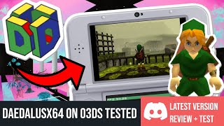 DAEDALUS X64 3DS RELEASED RUN N64 ROMS ON 3DS 1114 CFW [upl. by Ecirtaeb62]