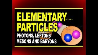 Types of Elementary Particles  Photons Leptons Mesons and Baryons  Physics4students [upl. by Dannye]