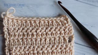 Extended Double Crochet Stitch  How to Crochet [upl. by Adnoved304]