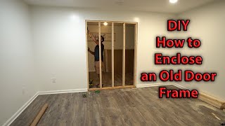 DIY Enclosing an Old Doorway [upl. by Atnoek]